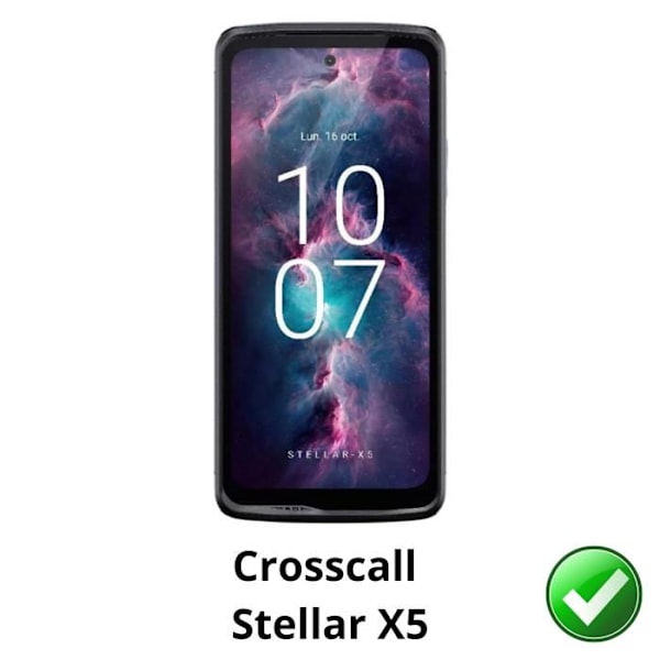 Näyttösuojus - Phonillico - Crosscall Stellar X5 - 2 pakkaus - Naarmunkestävä - Ultra ohut Transparent