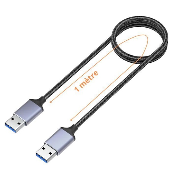 USB 3.0-kabel - Ikke specificeret - 1 meter - SuperSpeed - Kompatibel med computer og bil
