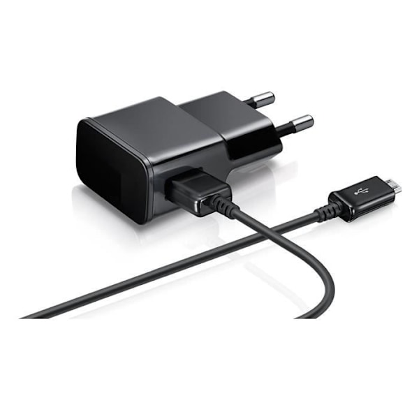 [Kompatibel XIAOMI REDMI 4A-4X-5A-5PLUS-6A-6PRO-S2] Kabel USB 1 Meter + Sort Vægoplader [Phonillico®] Svart