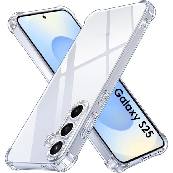 Coque - Phonillico® - Samsung Galaxy S25 - Stødabsorberende - Fleksibel - Gennemsigtig Transparent
