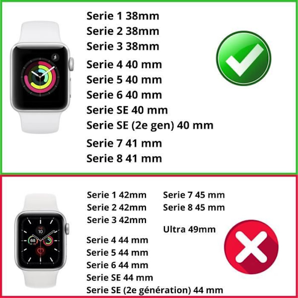 [Yhteensopiva Apple iWatch 40 mm] Hihna Silikoni Punainen Pehmeä Koko S-M Urheilu Unisex Vaihtomalli Kello