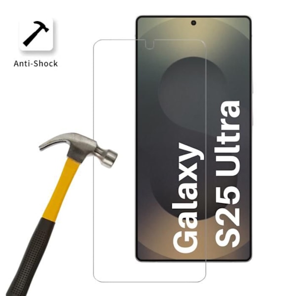 Karkaistu lasi - Phonillico - Samsung Galaxy S25 ULTRA - 4 pakkausta - Naarmunkestävä - Näytön suojus Transparent