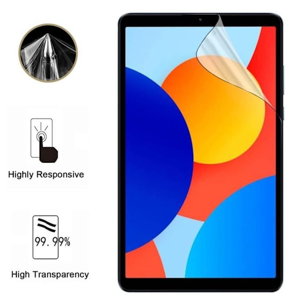 Skyddsskärm - Phonillico - Xiaomi Redmi Pad SE 8.7" - Paket 2 - Plastfilm - Ultra Tunn Motståndskraftig