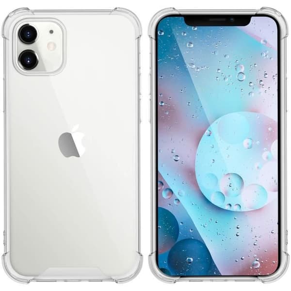 Coque Antichoc Silicone Transparent til iPhone 12 MINI (5,4") Phonillico® Transparent