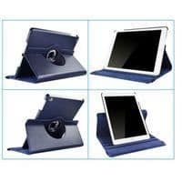 Coque Rotative 360 - Phonillico - Apple iPad AIR 2/AIR 1 - Mørkeblå - Elastisk Beskyttelse - Multi-Positioner Blå