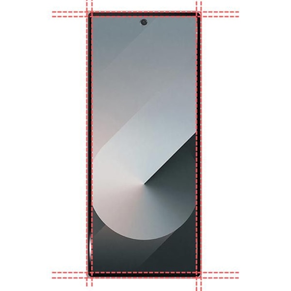 Stöttålig skal för Samsung Galaxy Z FOLD 6 och 2 Härdat Glas och 2 Kameraglas Phonillico® Transparent
