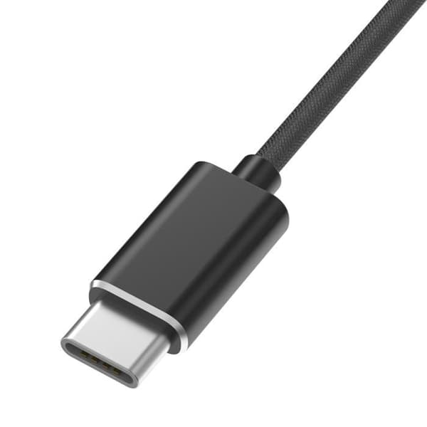 Lot 2 kabler til Sony Move Motion Controller/PS3 SIXAXIS Wireless Controller - Kabel Mini B/USB-C Sort 1 Meter Phonillico® Svart