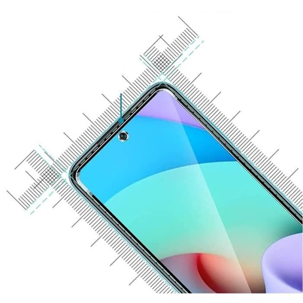 Härdat glas för Xiaomi REDMI 10 4G [Pack 2] Skärmskydd Film Phonillico® Transparent