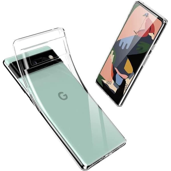 Coque til Google Pixel 6 - Silikone Gel TPU Transparent Beskyttelse Blød Ultra Tynd Phonillico® Transparent