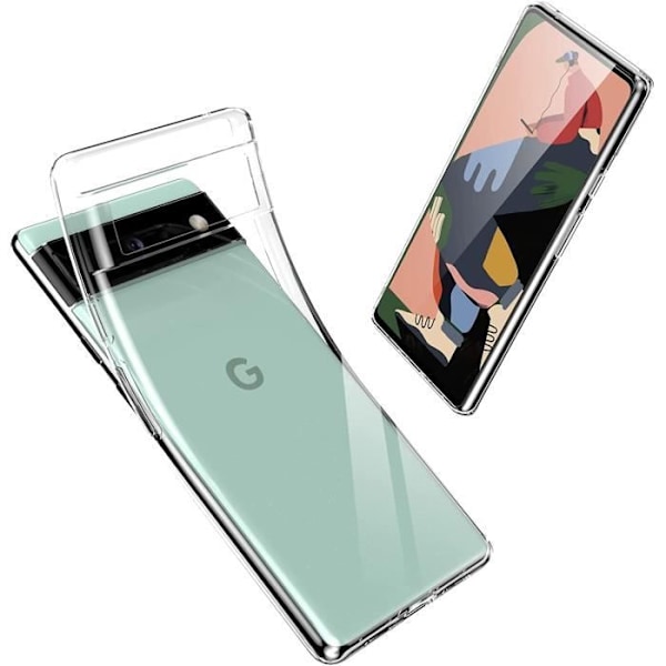 Skal till Google Pixel 6 - Silikongel TPU Transparent Skydd Mjukt Ultratunt Phonillico® Transparent