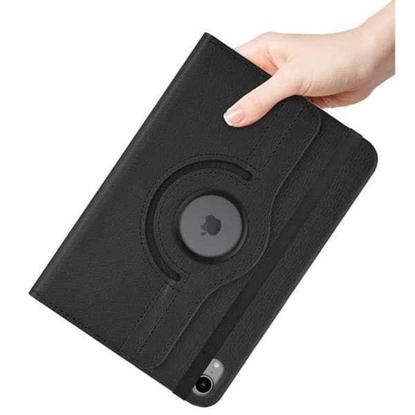 Coque Rotative 360 Sort for iPad MINI 6. generation 2021 - Etui Housse Beskyttelse Elastisk Lukkning Phonillico® Svart