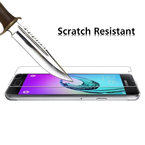 Härdat Glas för Samsung Galaxy A5 2016 A510 - [Pack 2] Skyddande Skärmskydd Ultra Resistent [Phonillico®] Transparent