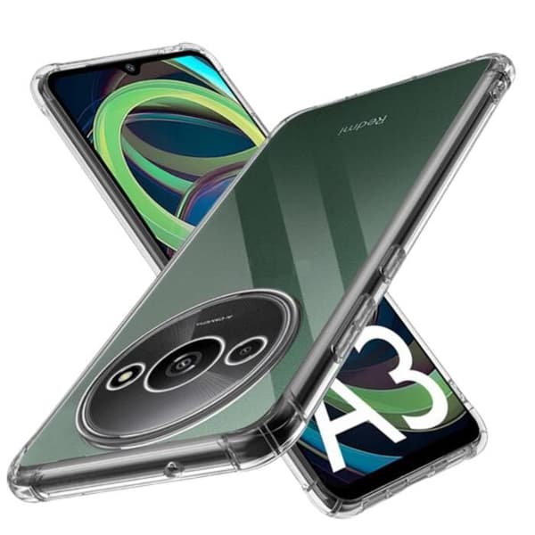 Coque til Xiaomi Redmi A3 - Stødabsorberende Beskyttelse TPU Blød Transparent Phonillico® Transparent
