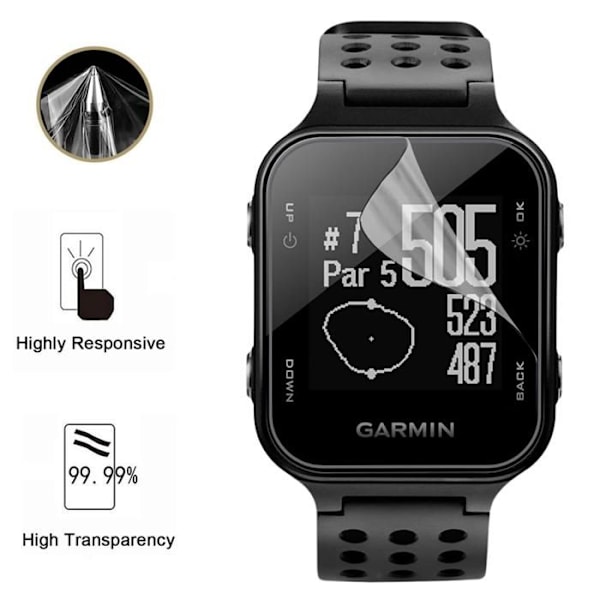 Skydd för skärm för Garmin Approach S20 [Pack 6] Ultra Tunn Plastskydd Phonillico Transparent
