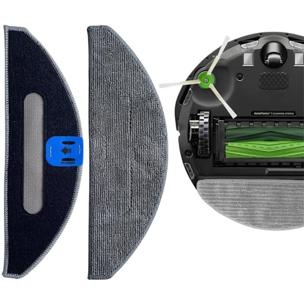 Lingett - iRobot - Roomba Combo J5 J5+ I8 I8+ I5 I5+ - 4-pack - Tvättbar mikrofiber - Blöt mopp
