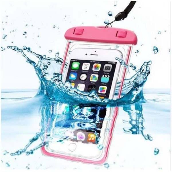 [Kompatibel Apple iPhone] Vattentät Rosafärgad Fodral Skydd Plast Vattentät Vatten [Phonillico®]