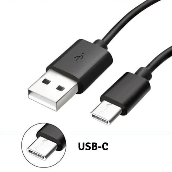 USB-C Kabel - PHONILLICO - Kompatibel med Sony Xperia - 1 Meter - Sort - Micro USB Svart