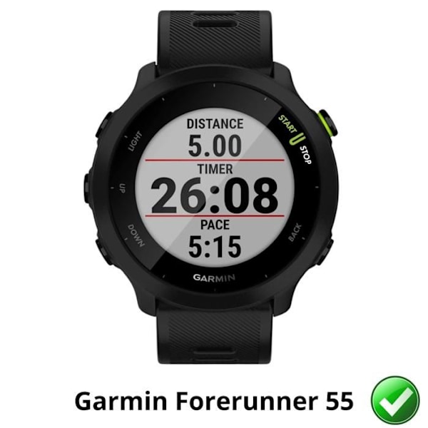 Skärm skydd för Garmin Forerunner 55 [Pack 6] Hållbart ultratunt plast skyddsf film Phonillico Transparent