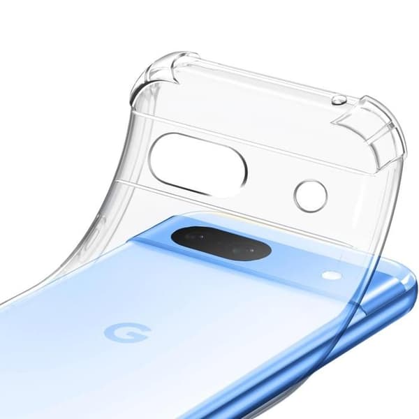 Fodral - Phonillico - Google Pixel 8a - Stötsäker - Mjukt TPU - Transparent Transparent