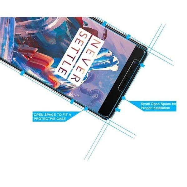 Film Beskyttelse Skærm - Phonillico® - ONEPLUS 3 - Pakke med 3 - Hærdet Glas - Ridsefast