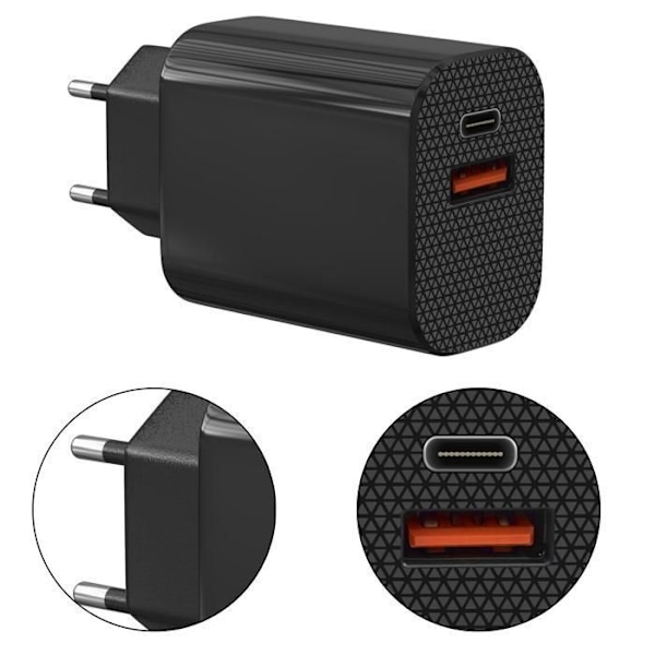 Laddare 12W + Kabel Kompatibel med Xiaomi Smart Band 7 Pro/Smart Band Pro - Redmi Watch 3/2 Lite/2 Phonillico® Svart
