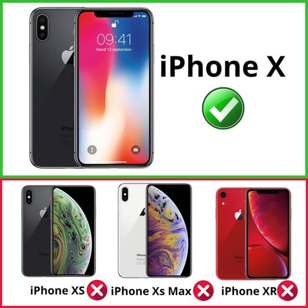 Erstatnings LCD-skærm til iPhone X – Samlet berøringsglas Phonillico®