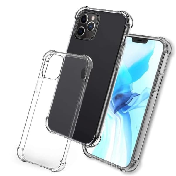 Coque Antichoc Silicone Transparent til iPhone 12 PRO MAX (6,7") Phonillico® Transparent