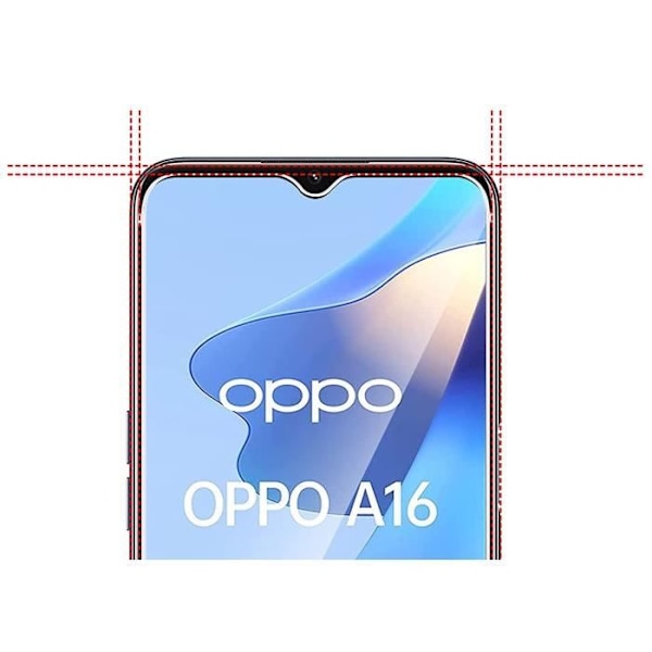 Coque til OPPO A16 og 2 Tempererede Glas Skærmbeskyttelsesfilm Phonillico®