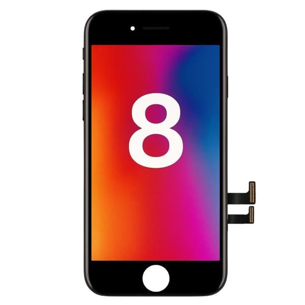 Erstatnings LCD-skærm til iPhone 8 – Samlet berøringsglas Phonillico®