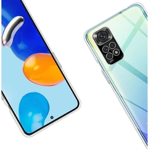 Coque til Xiaomi Redmi Note 11 Pro - Redmi Note 11 Pro 5G - Silikone Gel TPU Gennemsigtig Beskyttelse Blød Ultra Tynd Phonillico® Transparent