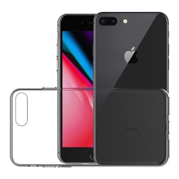 Koosteen TPU-läpinäkyvä kuori Apple iPhone 8 PLUS - Suojakotelo Pehmeä Silikoni Ultra Ohut Slim Kevyt Phonillico®