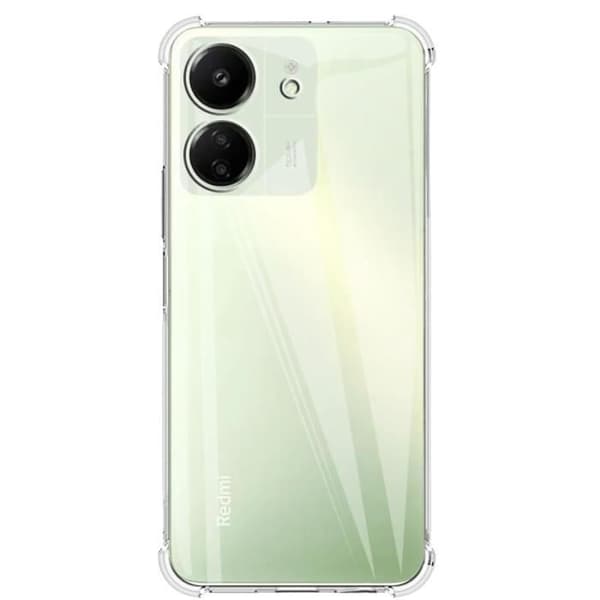 Coque til Xiaomi Redmi 13C - Stødabsorberende Beskyttelse TPU Blød Transparent Phonillico®