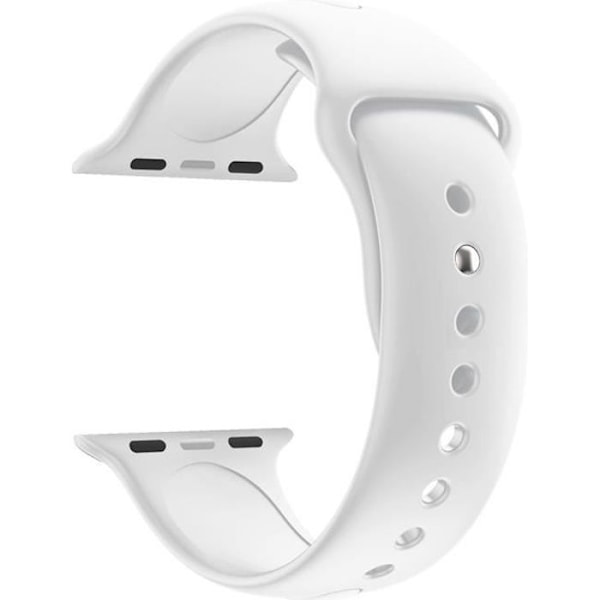 [Yhteensopiva Apple iWatch 44 mm] Ranneke Silikonista Valkoinen Pehmeä Koko M-L Urheilu Unisex Vaihtokello