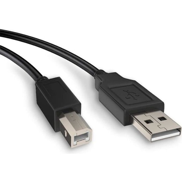USB-tulostimen kaapeli 1,5 metriä USB 2.0 Yhteensopiva Canon HP Dell Epson Brother Lexmark Pixma Samsung Xerox -tulostimien ja skannerien kanssa.