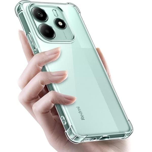 Coque til Xiaomi Redmi Note 14 5G - Stødabsorberende Beskyttelse TPU Blød Transparent Phonillico® Transparent