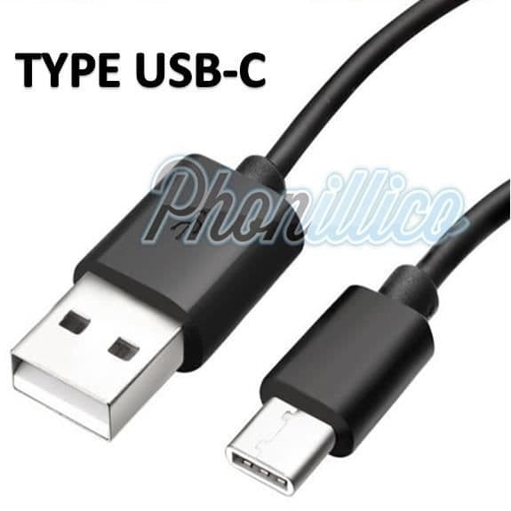 Kabel USB-C Oplader Sort Samsung Galaxy S8+ / S8 PLUS Phonillico® Svart