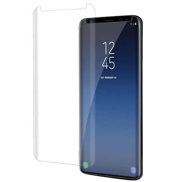 Skyddande film - Phonillico® - Samsung Galaxy S9 - Härdat glas - Ultra hållbart - Transparent Transparent