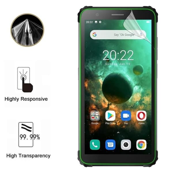 Skyddsglas för Blackview BV6600 [Pack 2] Ultra Tunn Plastskydd Phonillico Transparent