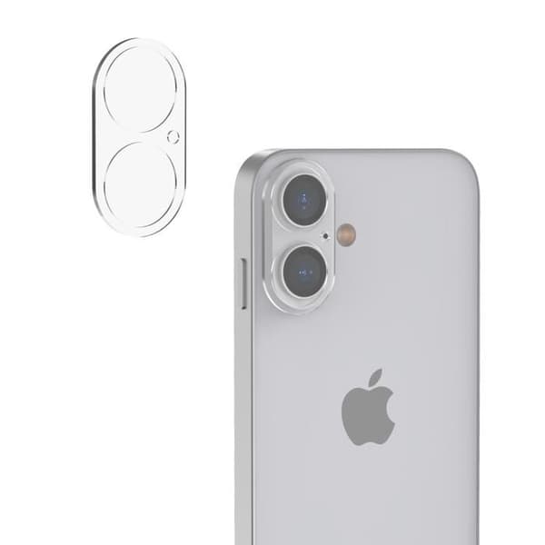 Temperet glas til iPhone 16 PLUS og kamerabeskyttelse [Pakke 2] folie til beskyttelse Phonillico® Transparent