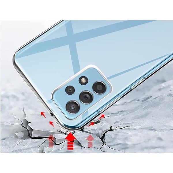 Coque til Samsung Galaxy A23 - Silikone Gel TPU Transparent Beskyttelse Blød Ultra Tynd Phonillico® Transparent
