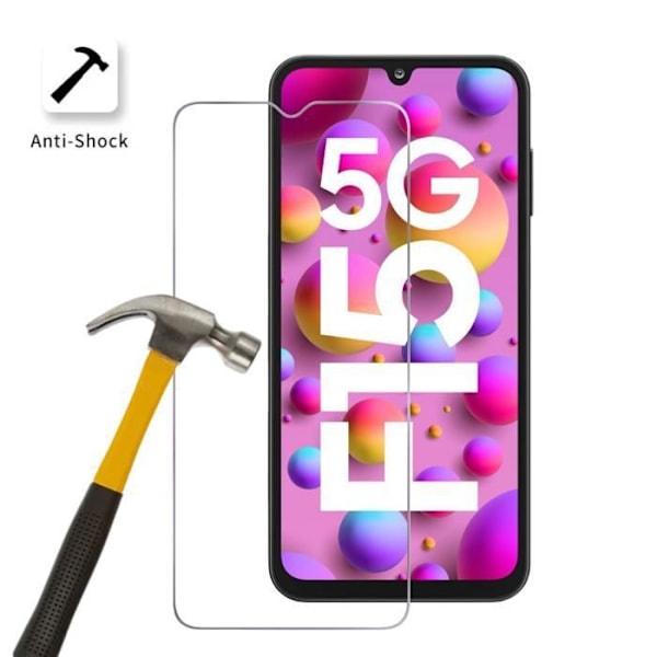 Skärmskydd - Phonillico - Samsung Galaxy F15 5G - 2-pack - Härdat glas - Repbeständigt Transparent
