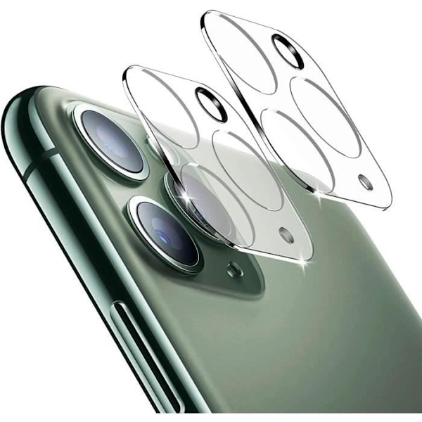 Suojakamera - Phonillico - iPhone 11 PRO / 11 PRO MAX - Karkaistu lasi - 2 kappaleen pakkaus - Naarmunkestävä