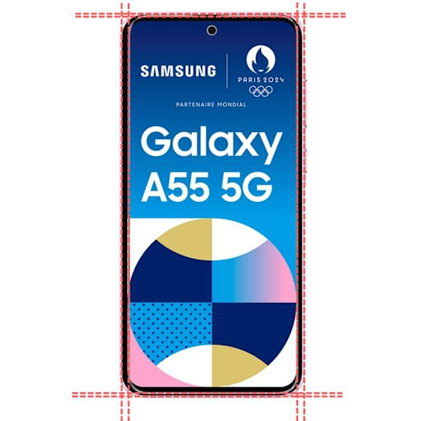 Coque för Samsung Galaxy A55 5G och 2 Glas Skärmskydd Film Phonillico® Transparent