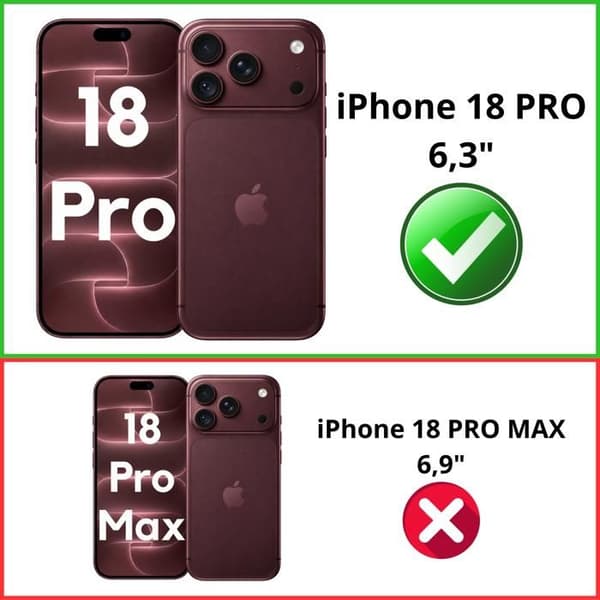 iPhone 18 PRO Cover - Stødabsorberende Beskyttelse Silikone Blød Transparent Phonillico® Transparent