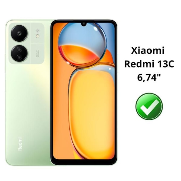 Coque - Phonillico® - Xiaomi Redmi 13C - Musta Lompakkokotelo - Nahkavaikutus - Videotuki Svart