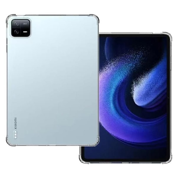 Coque Xiaomi Pad 6 / Pad 6 Pro - Phonillico - Iskunkestävä - Pehmeä Silikoni - Läpinäkyvä - 11 tuumaa Transparent
