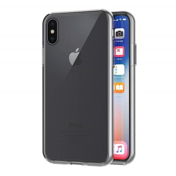 Kompatibelt Apple iPhone X-skal - Helkroppstransparent TPU-gelfodral Framsida Baksida Skydd Mjukt Silikon Phonillico®