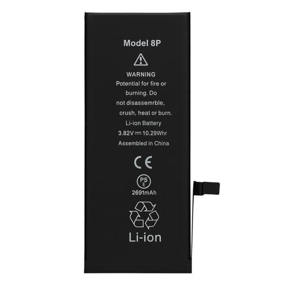 Batteri til iPhone 8 PLUS - Erstatningsbatteri 2691mAh Lithium-ion Phonillico®