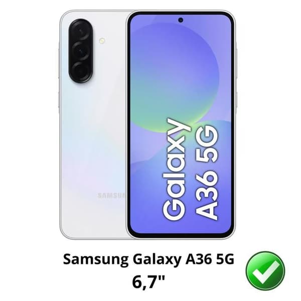 Coque til Samsung Galaxy A36 5G - Sort Wallet med Magnetlås til Kortopbevaring Phonillico® Svart