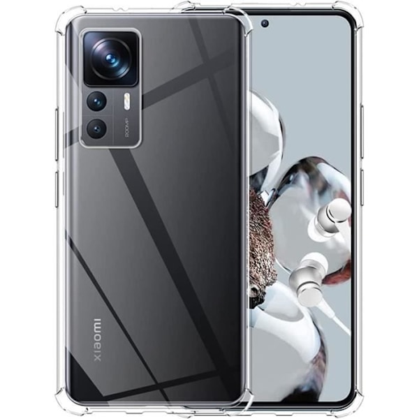 Skydd för Xiaomi 12T - 12T PRO - Stötabsorberande TPU Mjuk Transparent Phonillico®